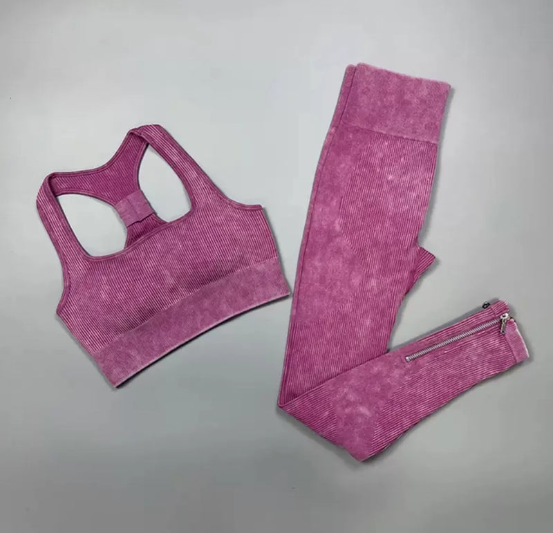 Conjunto Fitness Glacier Canelado Empina Bumbum