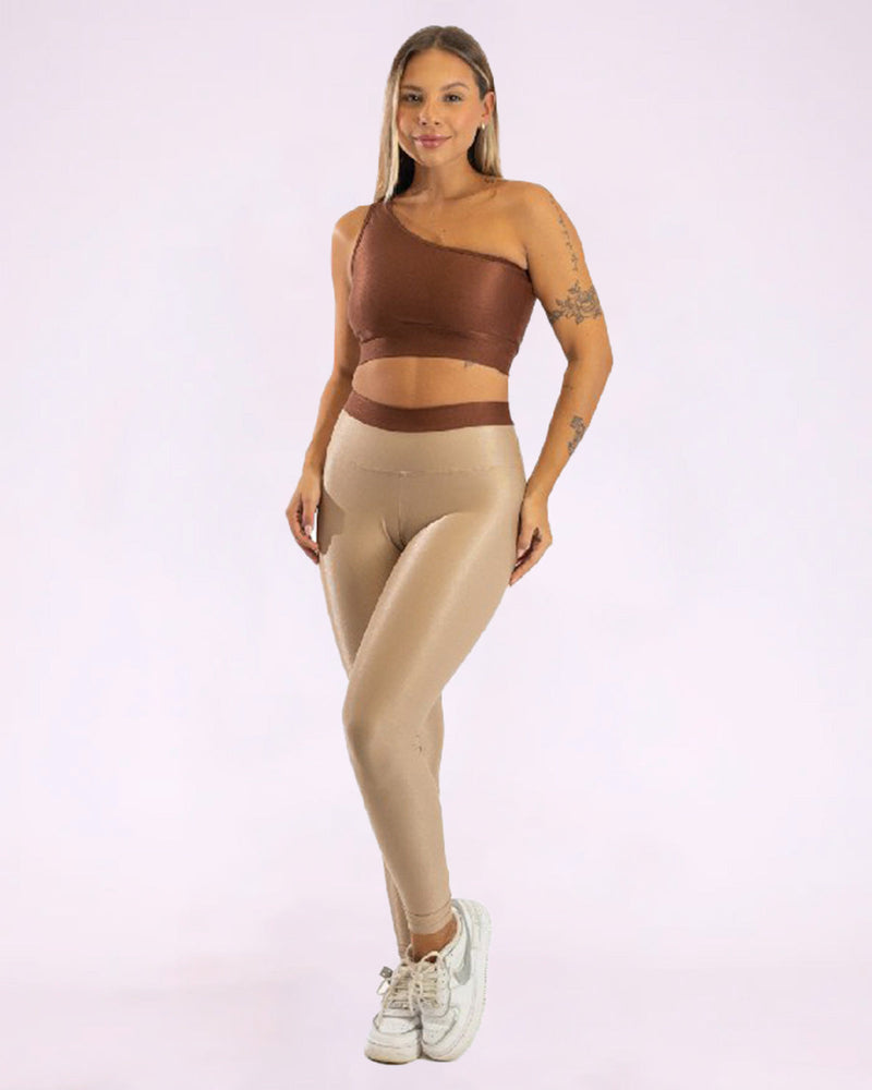 Conjunto Fitness Curve Slim ao Plus Top Ombro Só