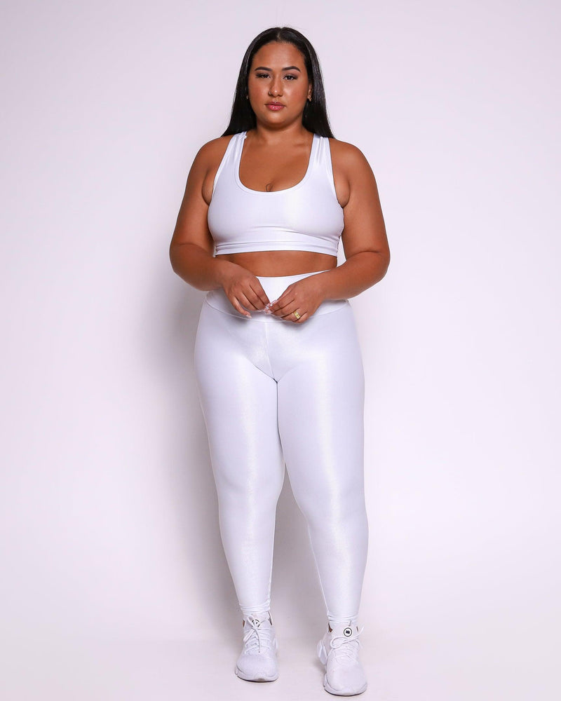 Conjunto Fitness Curve Plus Size Branco