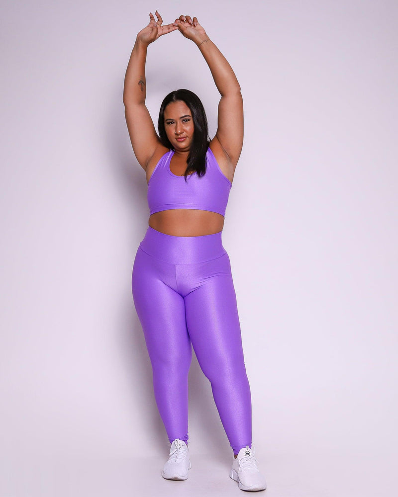 Conjunto Fitness Curve Plus Size Lilás