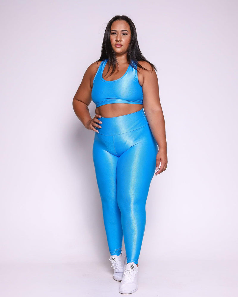 Conjunto Fitness Curve Plus Size Azul Bloom